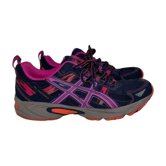 Asics Gel Venture 5 Lace Up Running Sneakers Size 8.5 **PLEASE LOOK AT PICS 6/7* - Picture 1 of 8